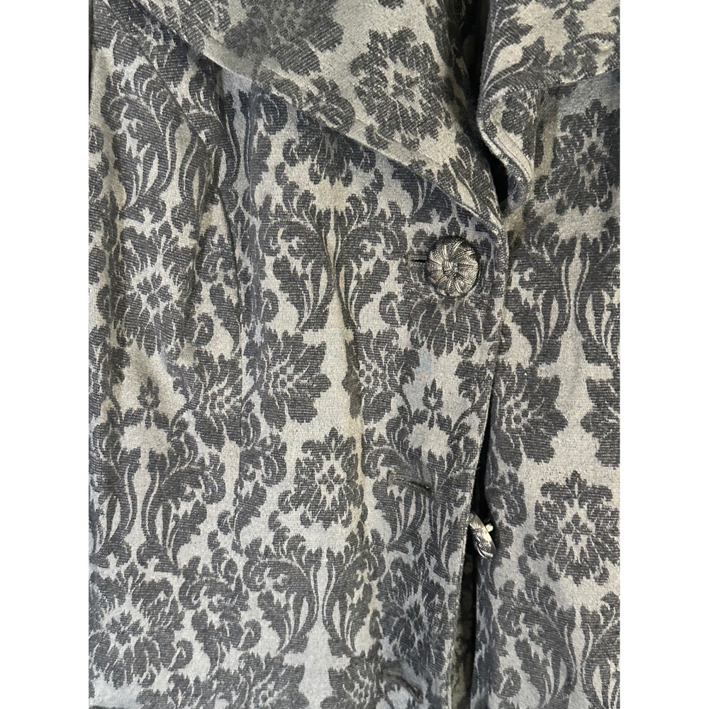J. Jill Damask Jacquard Blazer Womens Size 8 Classic Professional Work Career - Picture 7 of 8